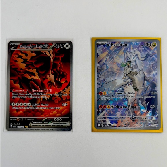 Pokemon Other - Pokemon RARE Trading Cards - Urshifu and Reshiram NEW